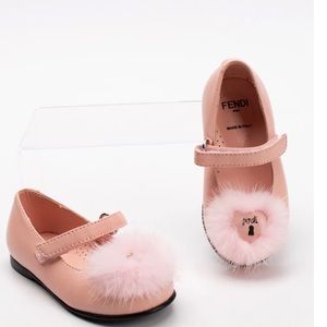 Fendi Pink Kids Dress Shoes